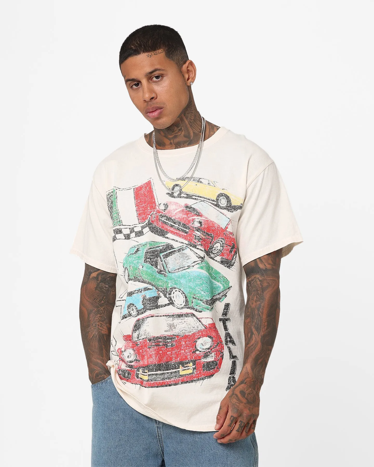 American Thrift Bella Macchine Vintage T-Shirt Off White