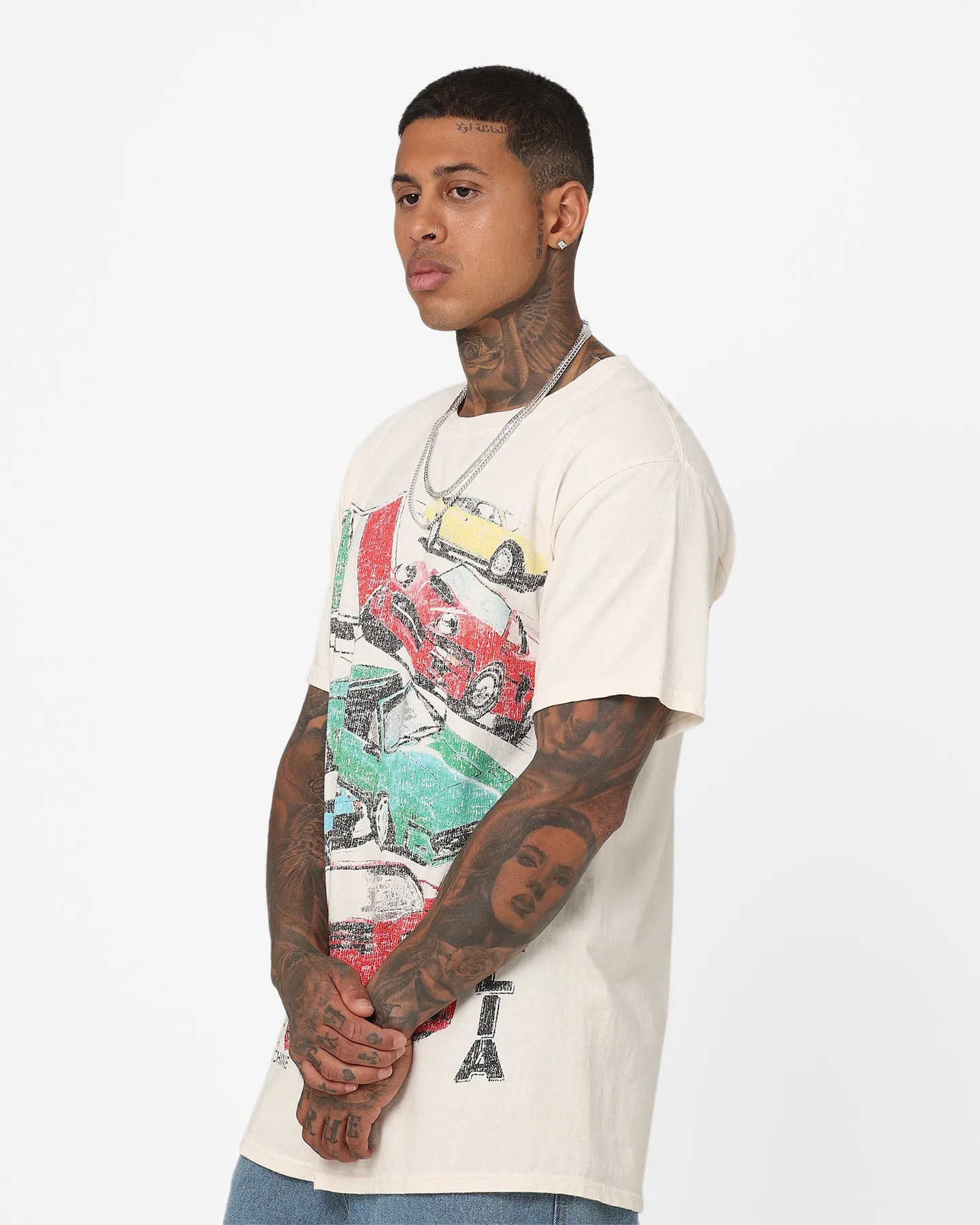 American Thrift Bella Macchine Vintage T-Shirt Off White