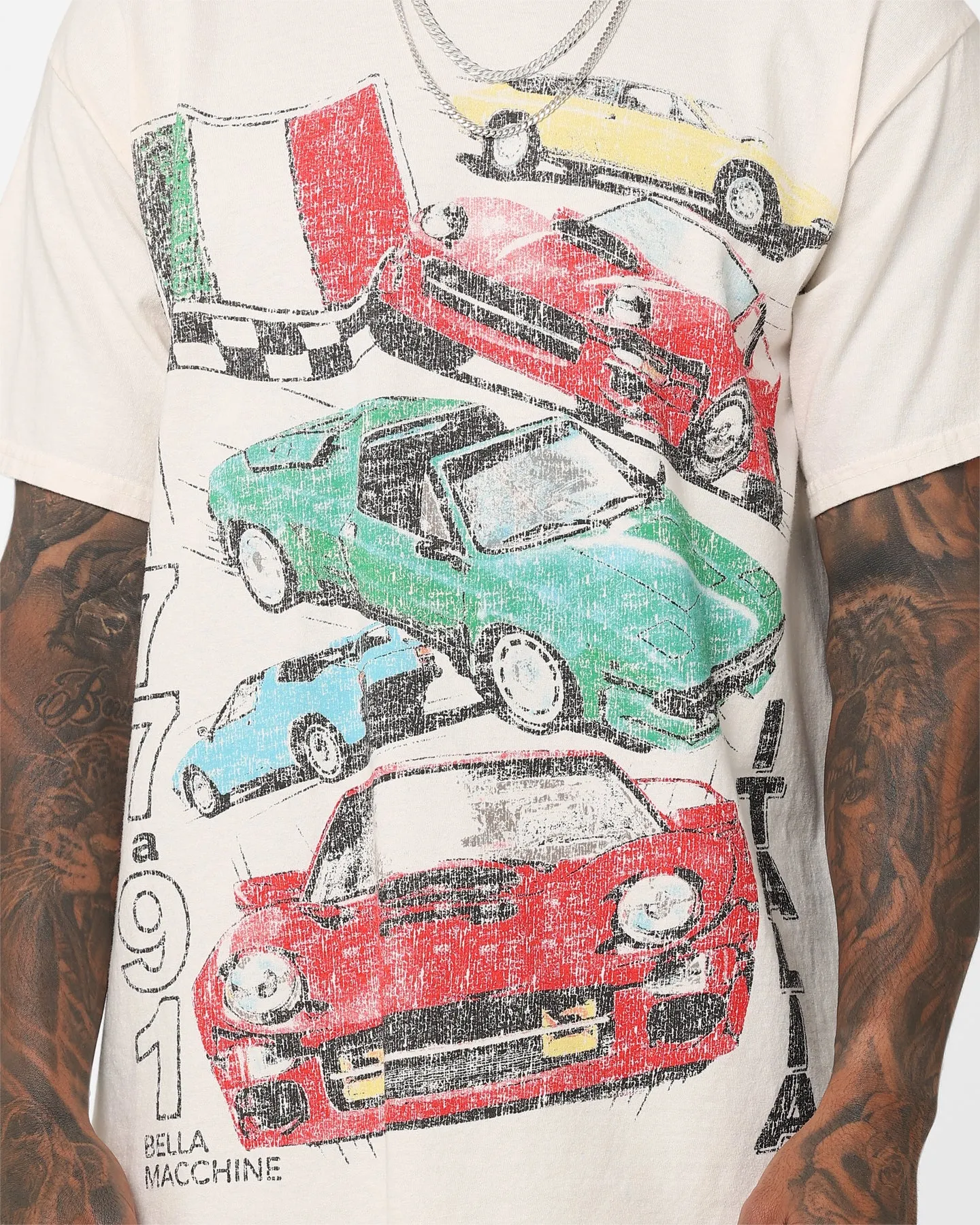 American Thrift Bella Macchine Vintage T-Shirt Off White