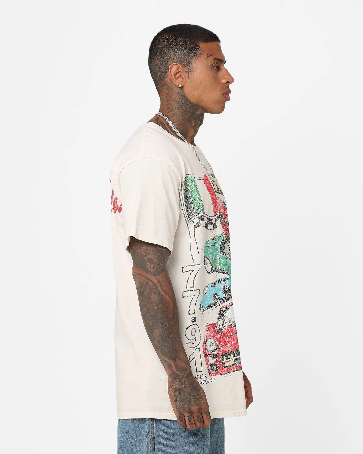 American Thrift Bella Macchine Vintage T-Shirt Off White