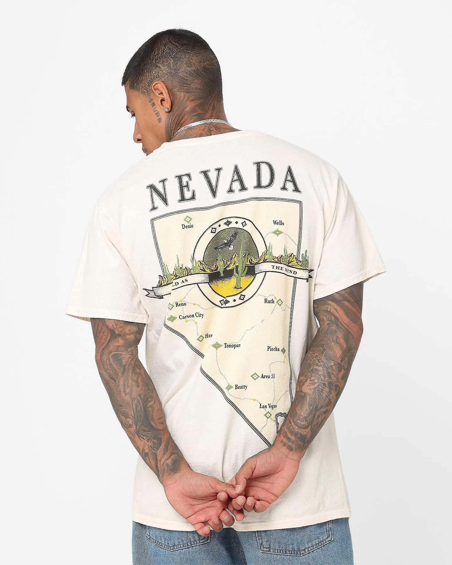 American Thrift Wild As The Wind Vintage T-Shirt Off White