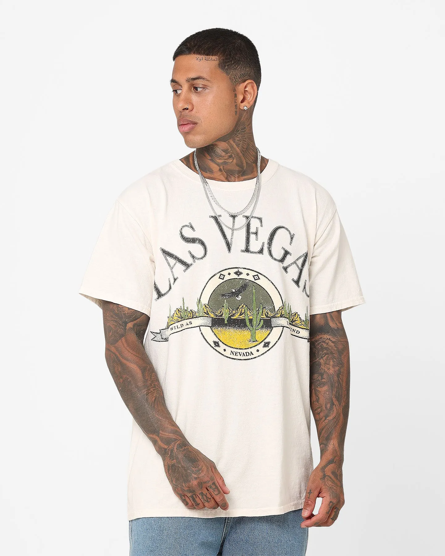 American Thrift Wild As The Wind Vintage T-Shirt Off White