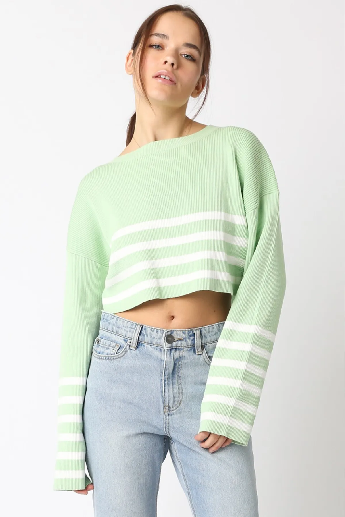 Ash Cropped Sweater