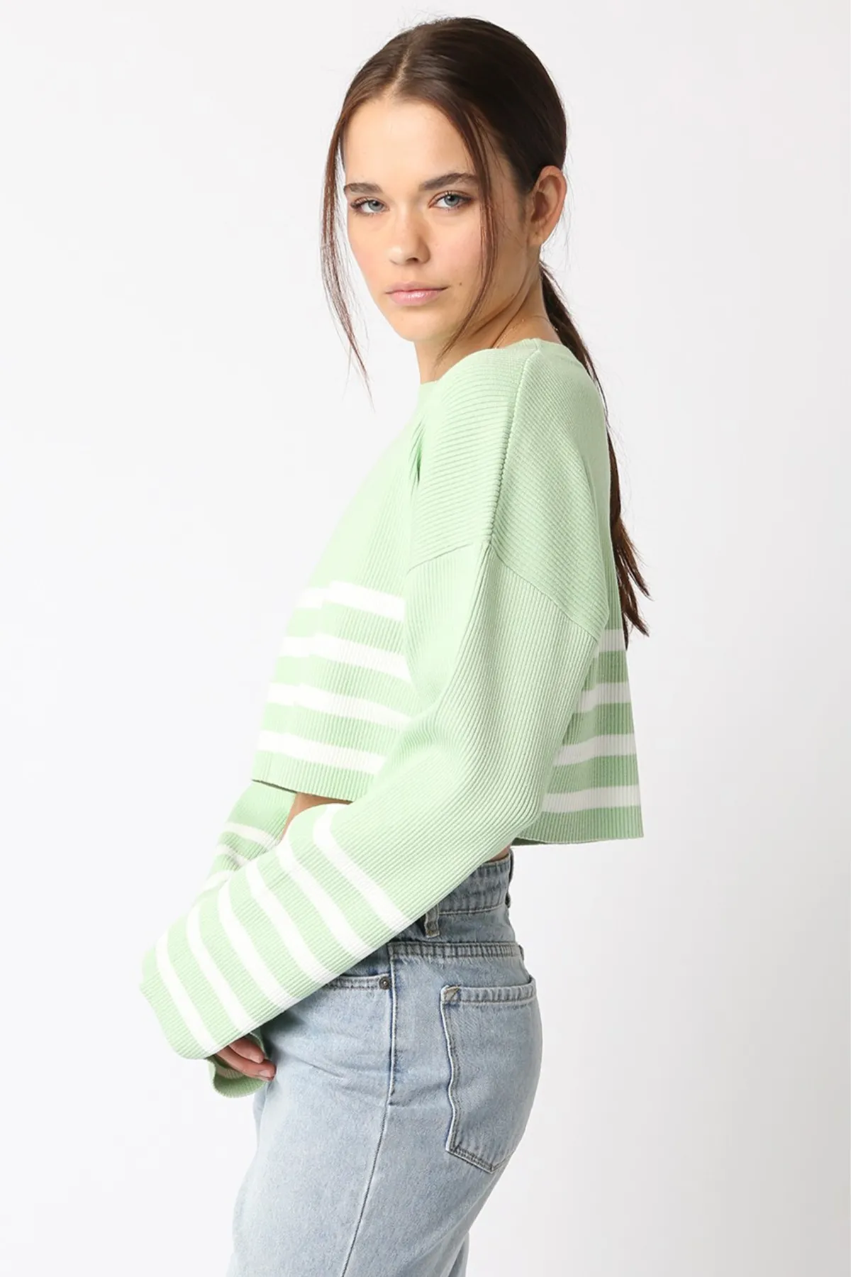 Ash Cropped Sweater