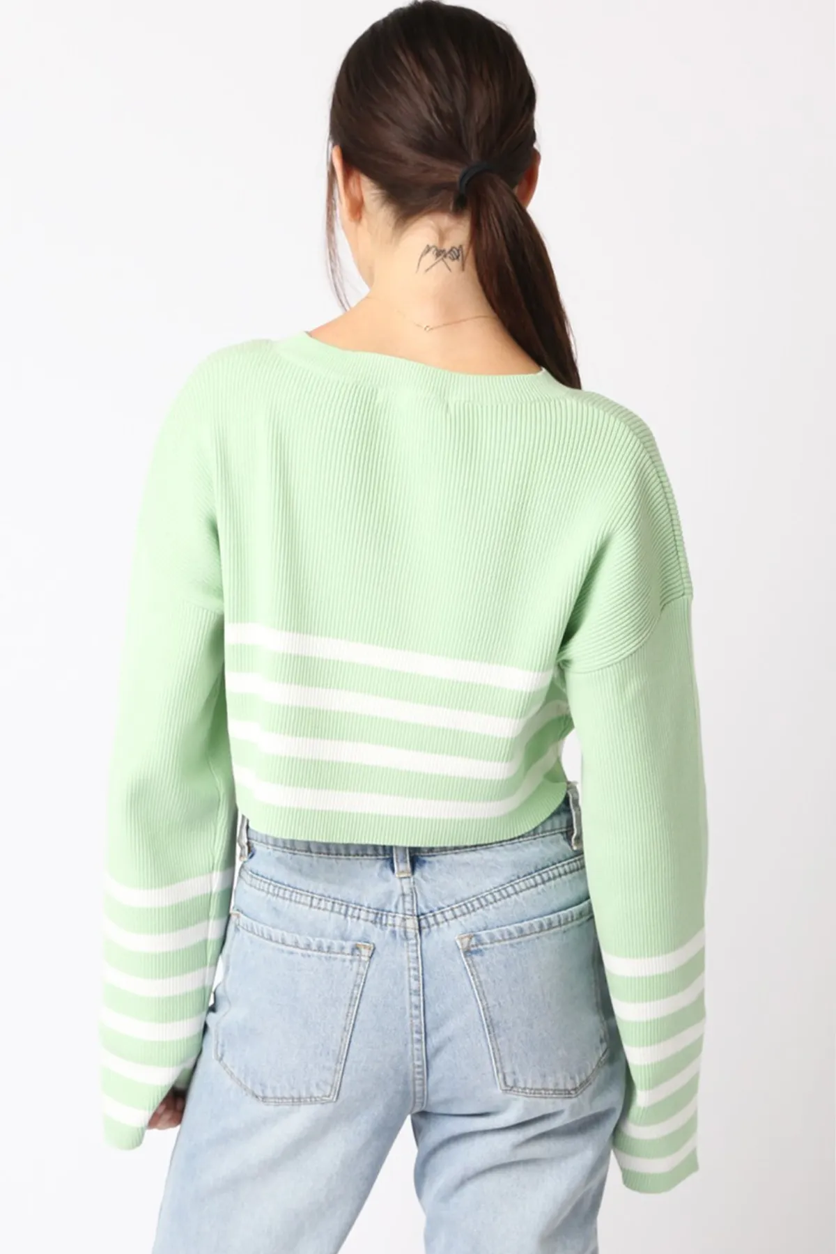 Ash Cropped Sweater