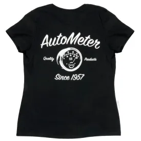 AutoMeter 0423WXL T-SHIRT; WOMEN S XLARGE; BLACK; VINTAGE