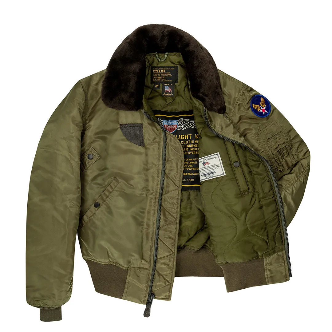 B-15 Nylon Bomber Jacket Z2213
