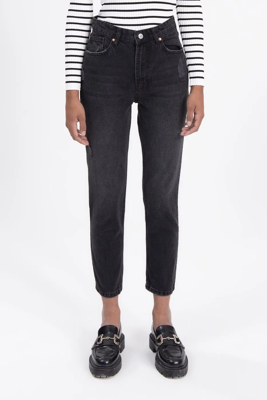Black Mom Jeans