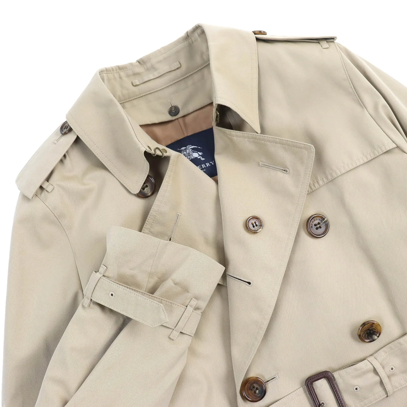 Burberry Cotton Trench Coat Beige 46