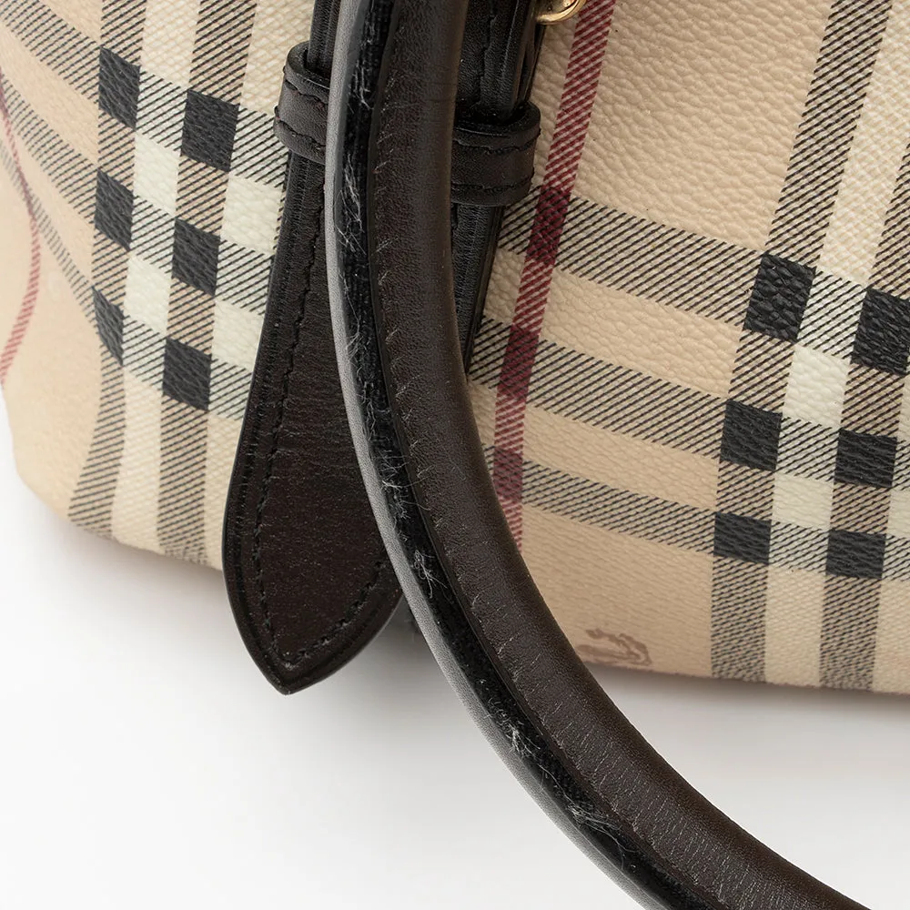 Burberry Haymarket Check Northfield Satchel (SHF-21398)