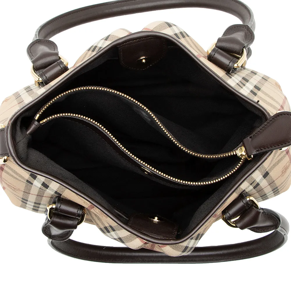 Burberry Haymarket Check Northfield Satchel (SHF-21398)