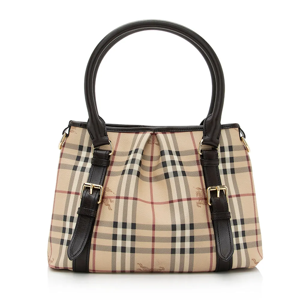 Burberry Haymarket Check Northfield Satchel (SHF-21398)