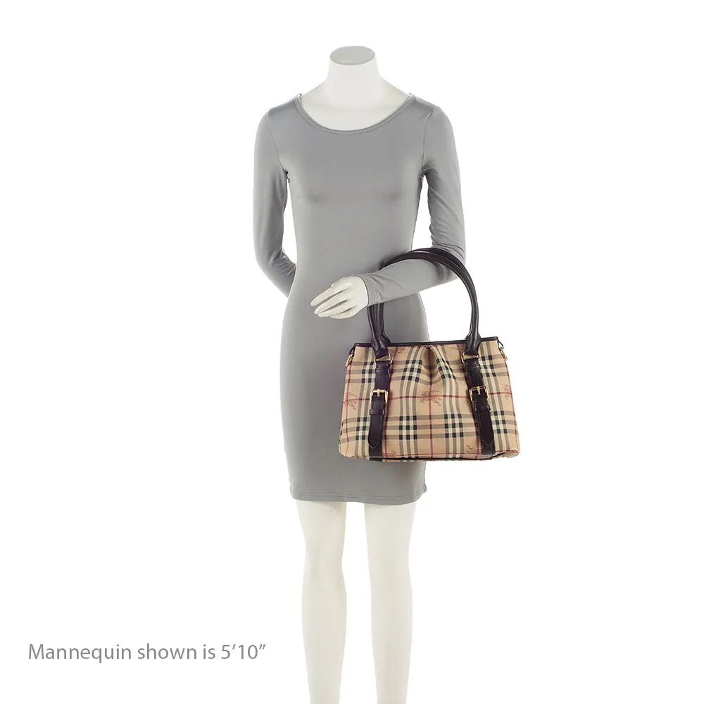 Burberry Haymarket Check Northfield Satchel (SHF-21398)