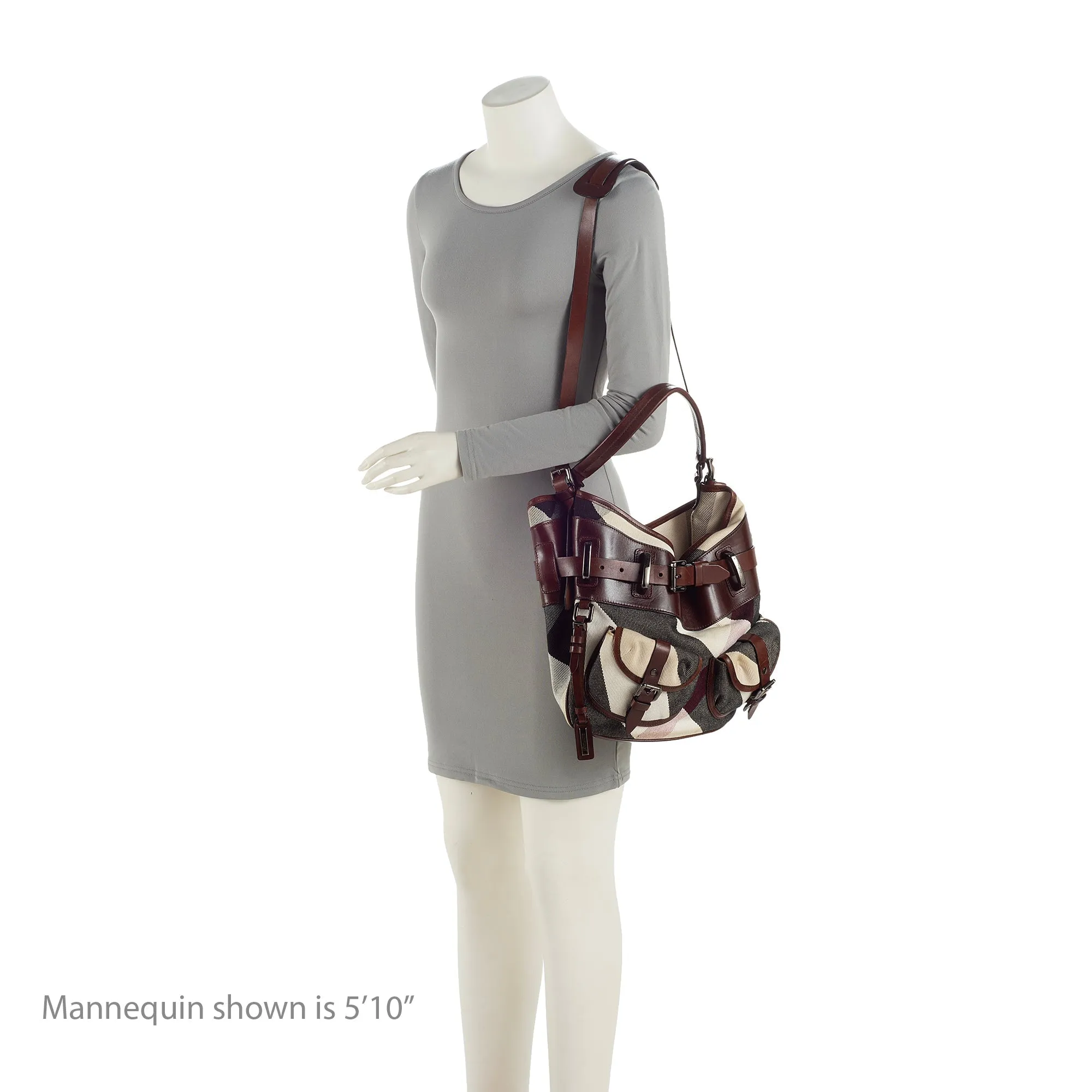 Burberry Mega Check Shoulder Bag (SHF-23563)