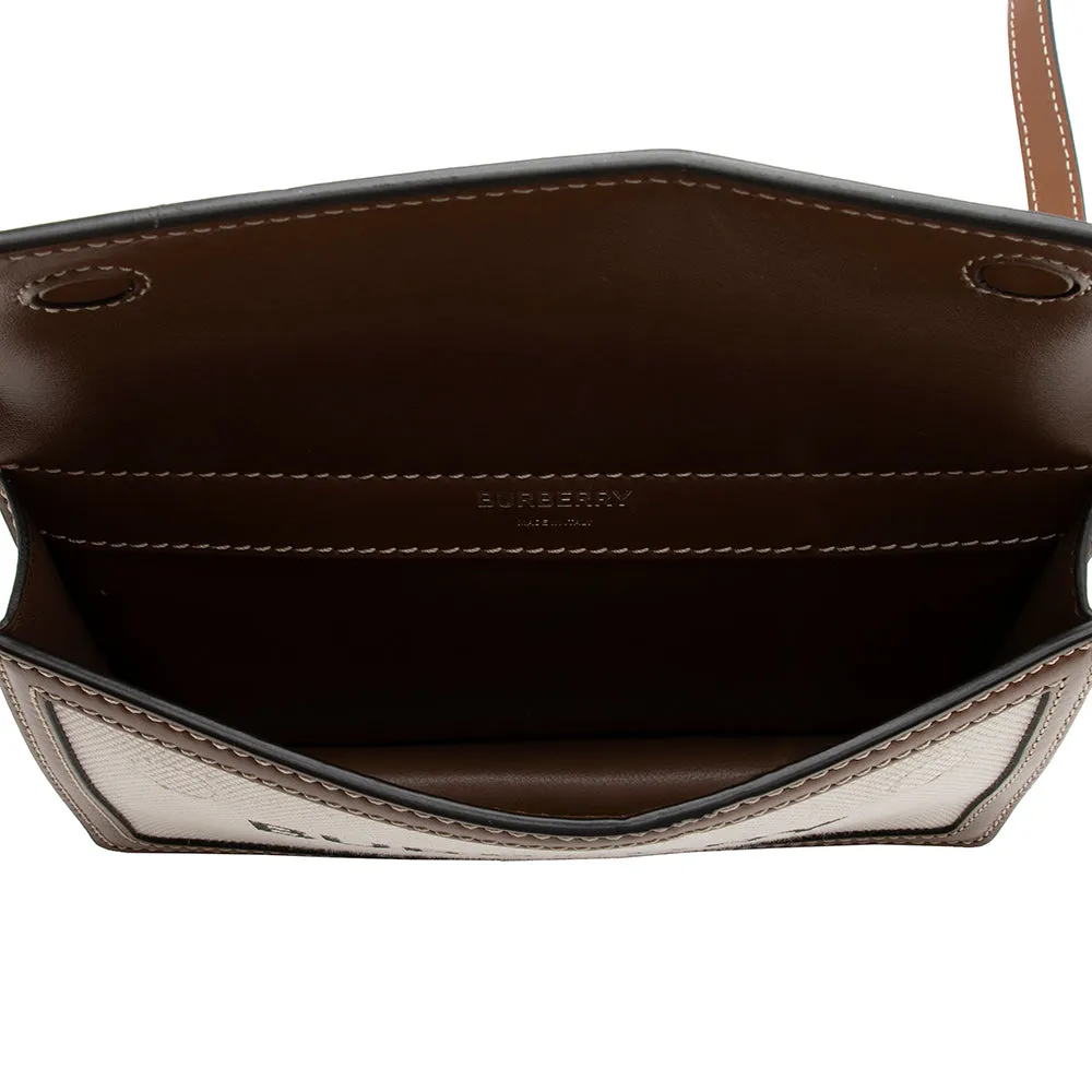Burberry Smooth Calfskin Horseferry Print Title Mini Shoulder Bag (SHF-16316)