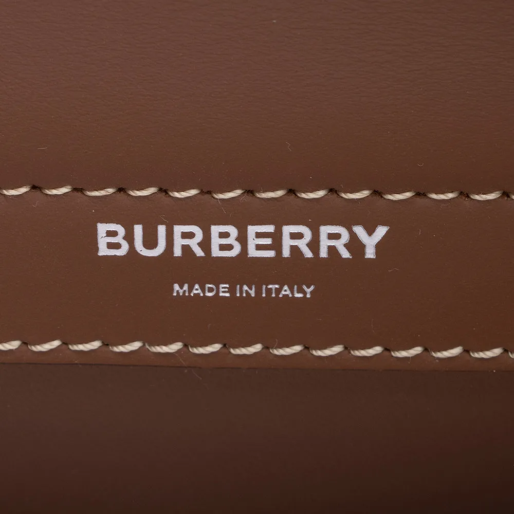 Burberry Smooth Calfskin Horseferry Print Title Mini Shoulder Bag (SHF-16316)
