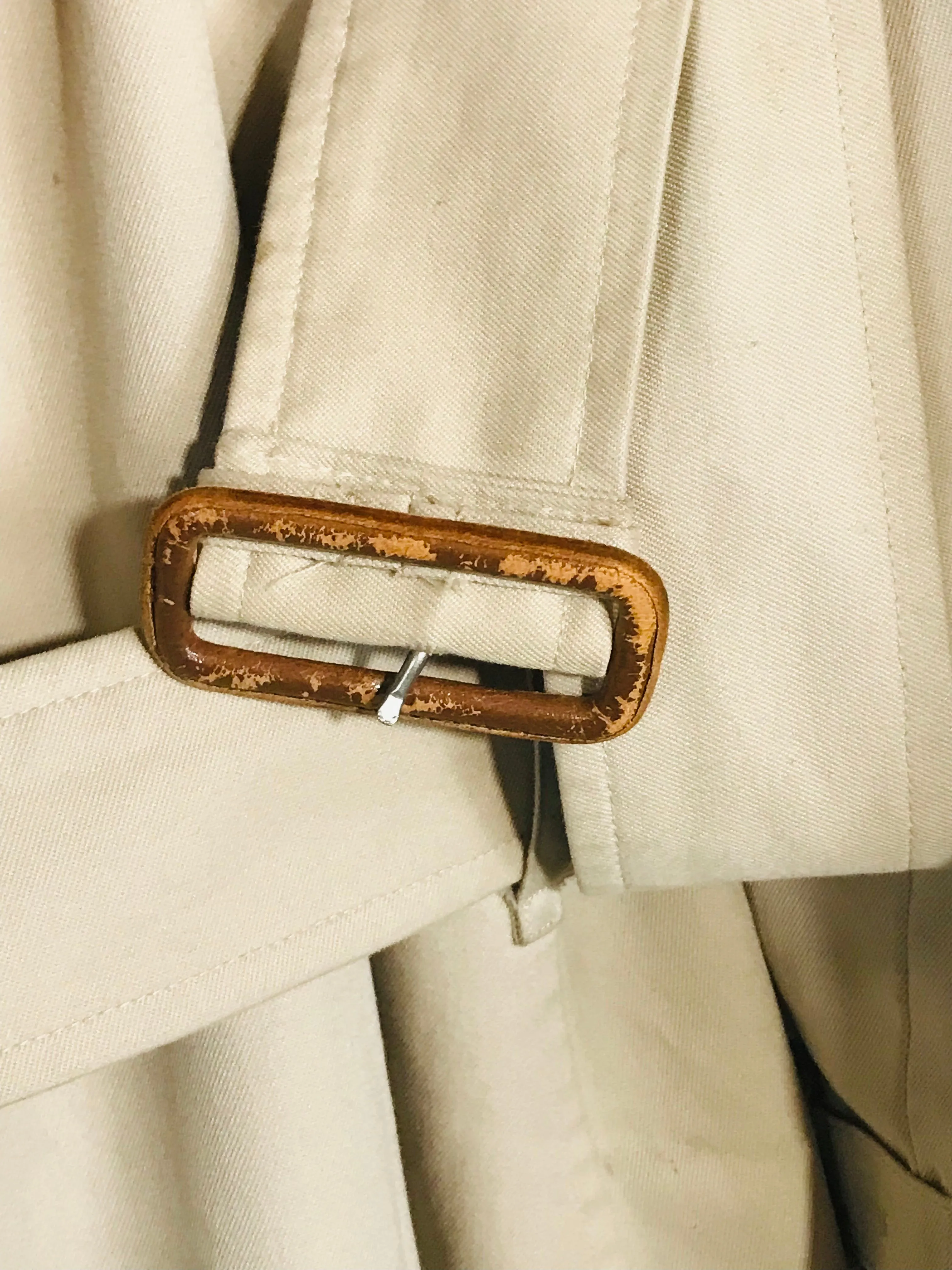 Burberry Women's Check Vintage Trench Coat | UK8-10 | Beige