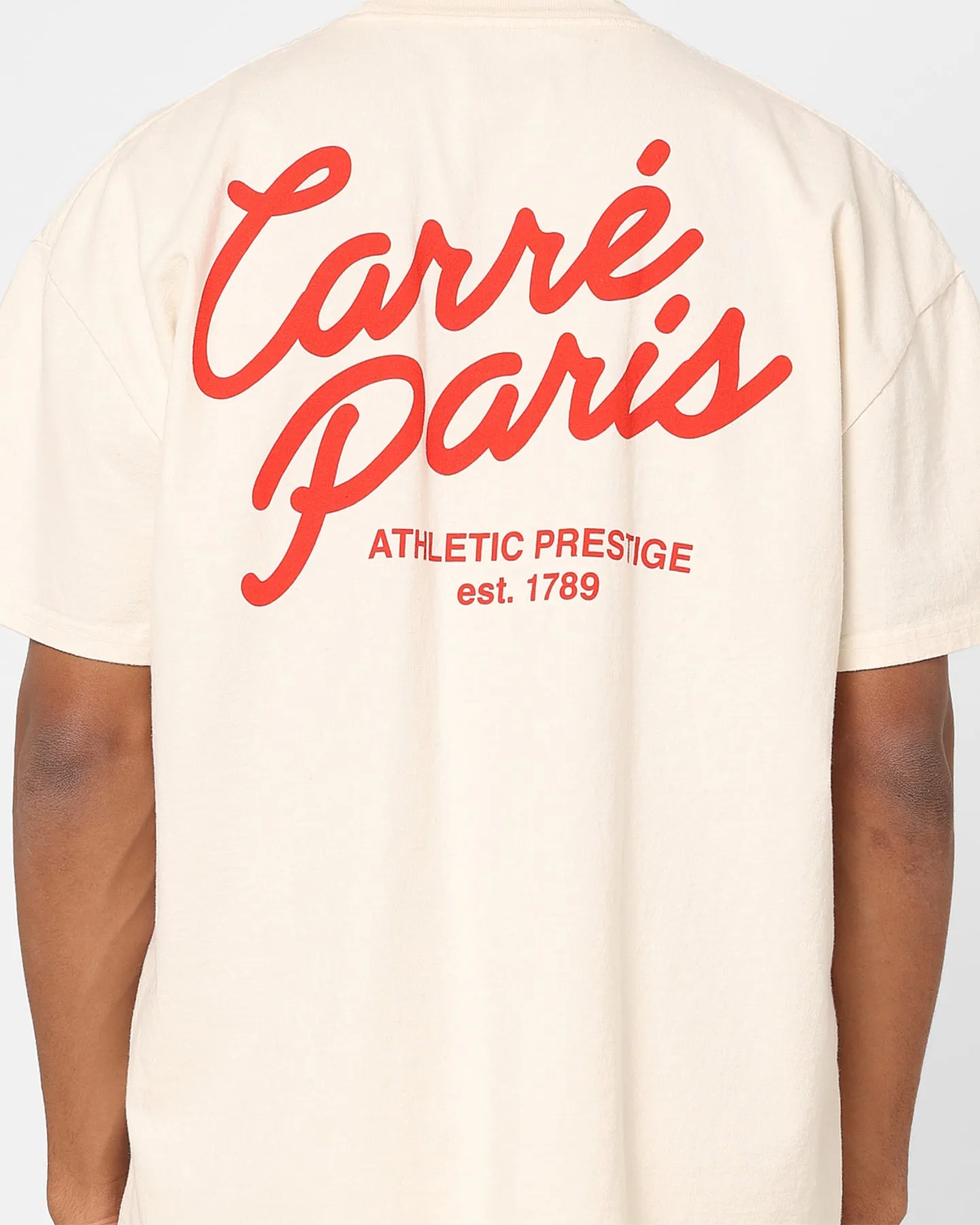 Carre Script T-Shirt Off White