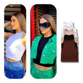 Casual Chic Ribbed Crop Top