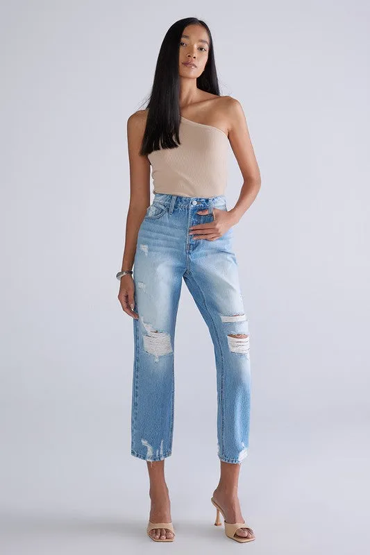 CEROS Super High Rise Mom Jeans