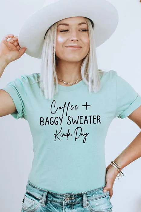 Coffee & Baggy Sweater Graphic Tee