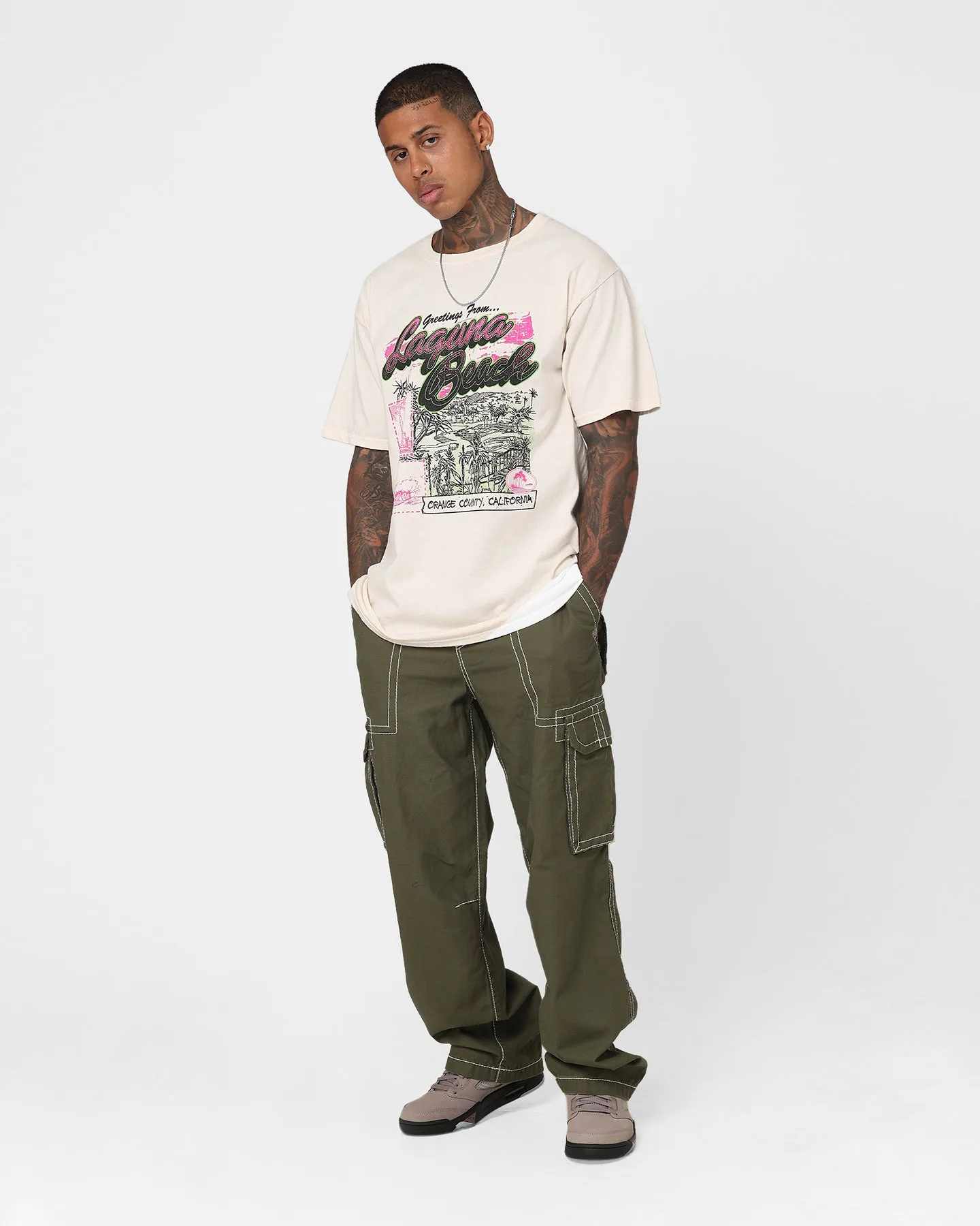 Goat Crew Laguna Beach T-Shirt Off White