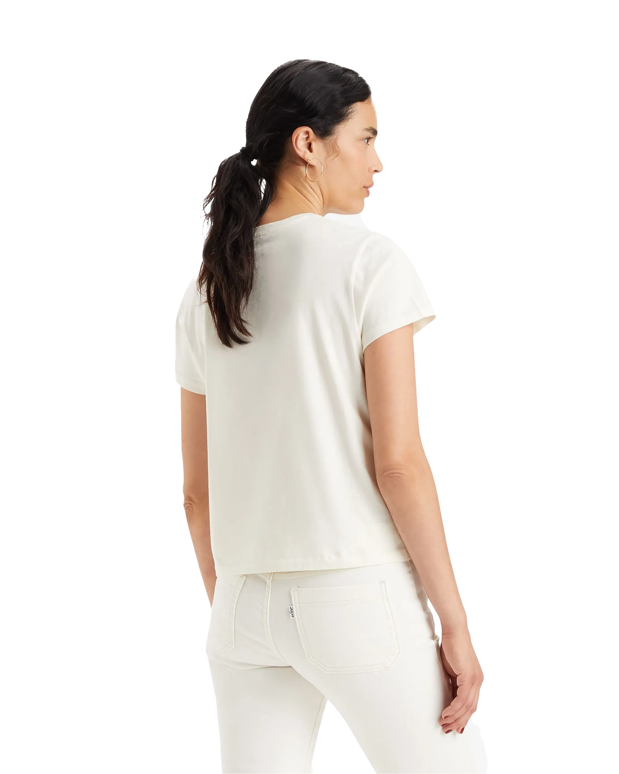 Graphic Classic T-Shirt in Authentic Western Wear Egret