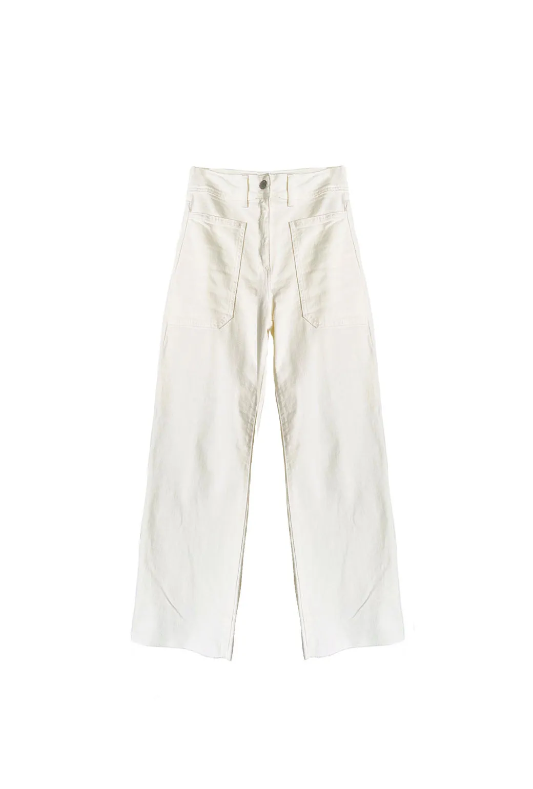 High Rise Sailor Jeans - White