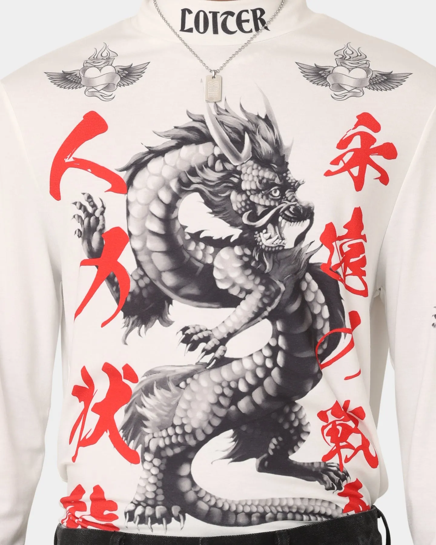 Loiter Drago Long Sleeve T-Shirt Off White