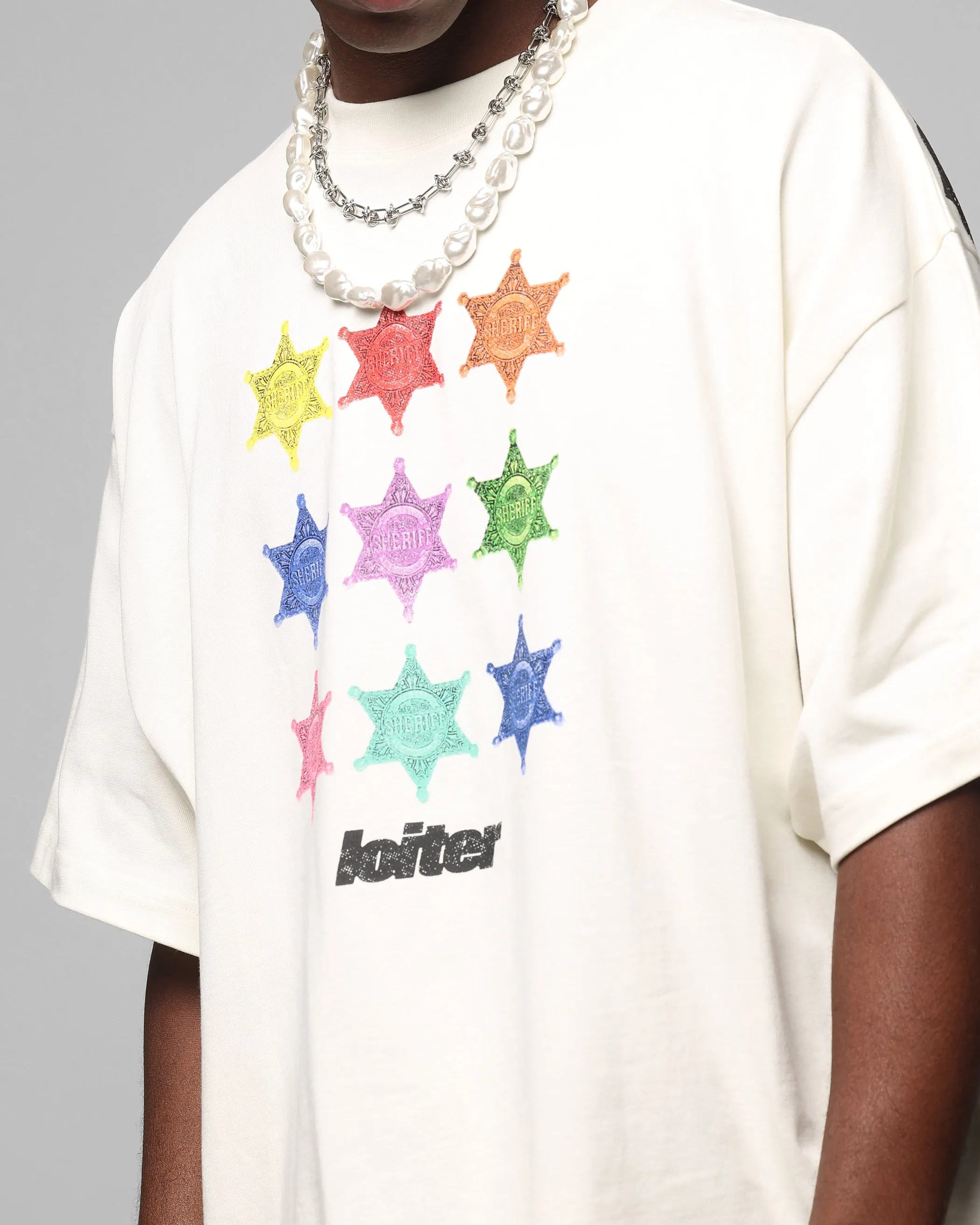 Loiter Sherif Vintage T-Shirt Off White
