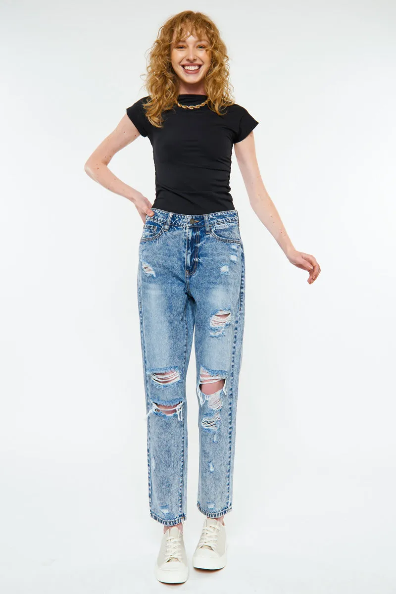 Lucky High Rise Mom Jeans