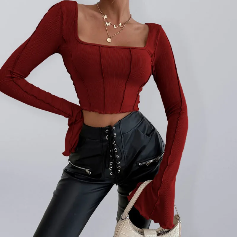 Retro Long Sleeve Top