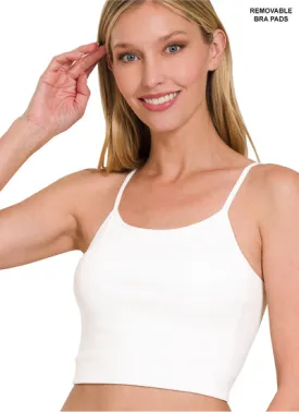 Ribbed Seamless Cropped Cami