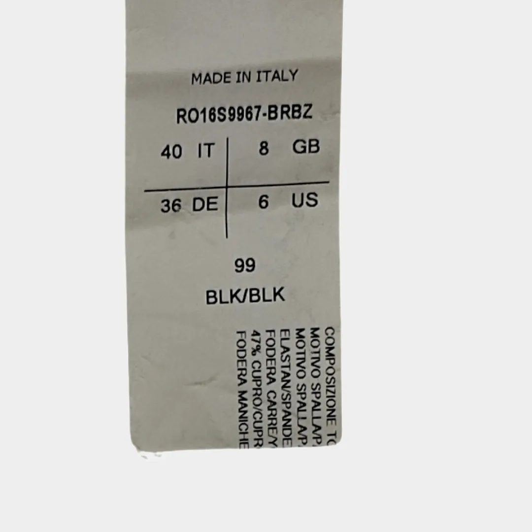Rick Owen's women's black cotton draped coat