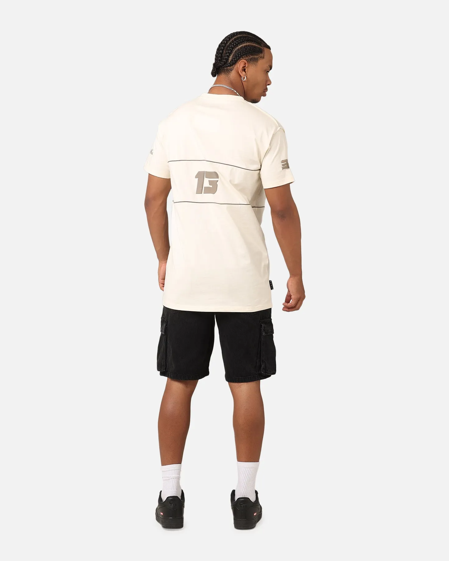 Saint Morta Moto Lafayette T-Shirt Off White/Brown