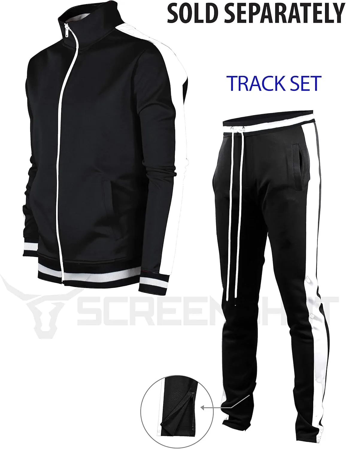 SCREENSHOT-Track Pants S41700 Mens Premium Slim Fit Athletic Fitness Fashion Urban Lifestyle Streetwear Bottoms