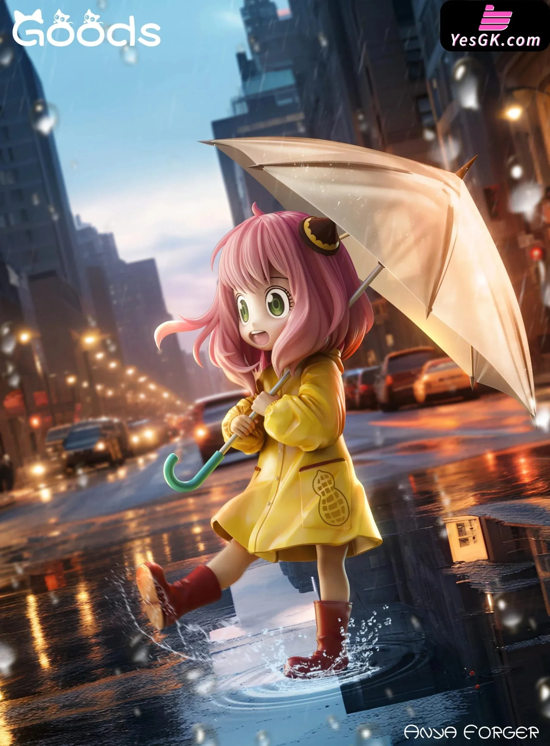 Spy x Family Series Raincoat Umbrella Anya Forger GK Statue - GOODS Studio [Pre-Order]