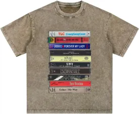 Vintage 90s R&B Cassette Tape T-Shirt Music Graphic Unisex Tee
