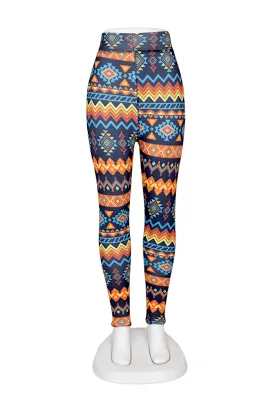 Women High-Rise Printed Leggings 80052 (EXTRA SMALL)