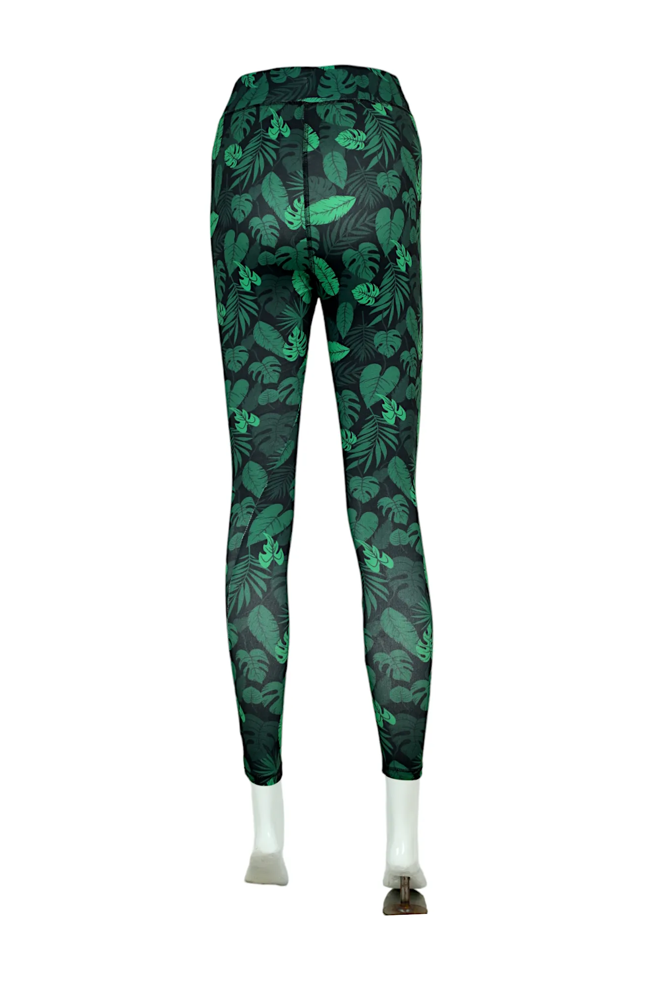 Women High-Rise Printed Leggings 80053 (GREEN)