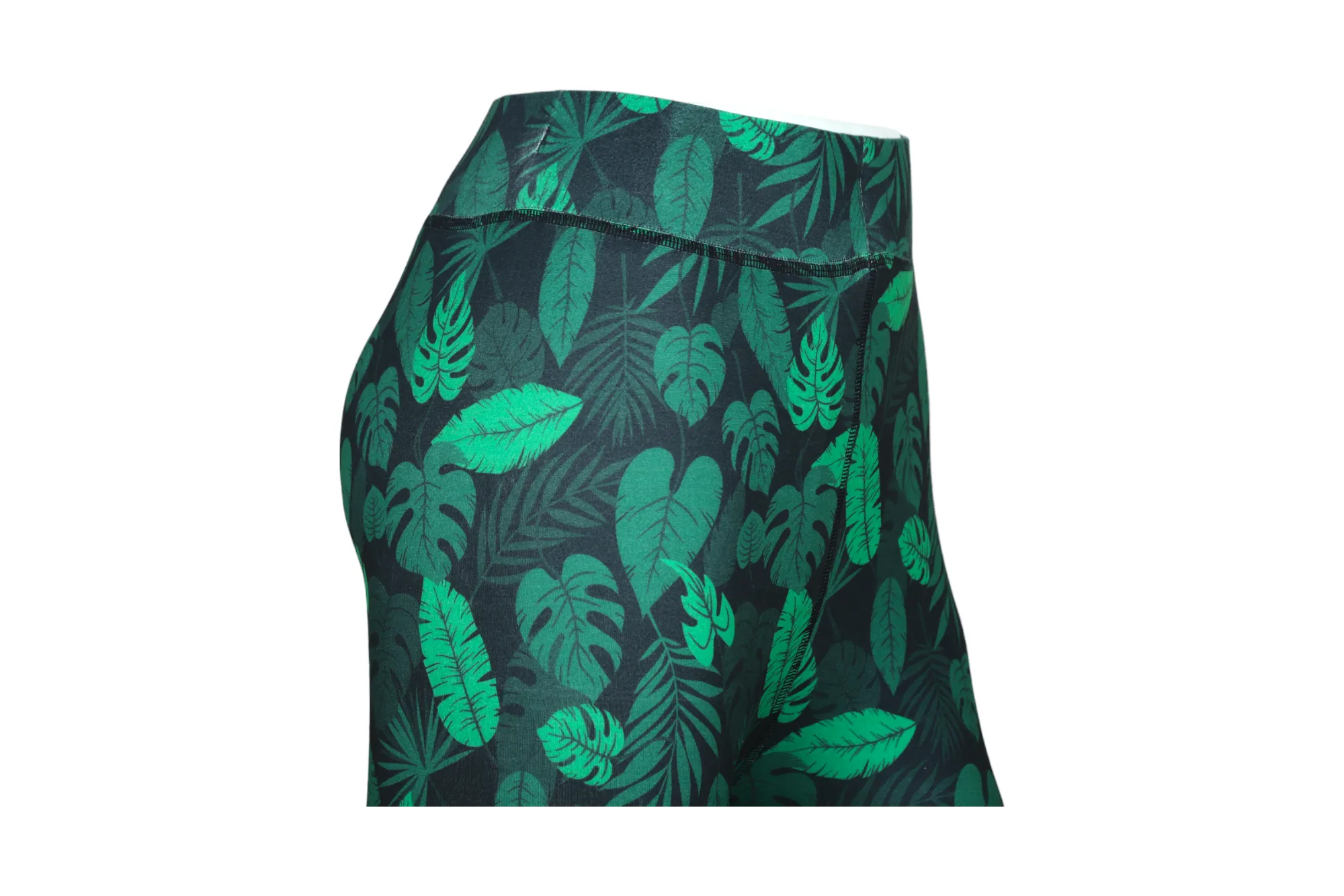 Women High-Rise Printed Leggings 80053 (GREEN)
