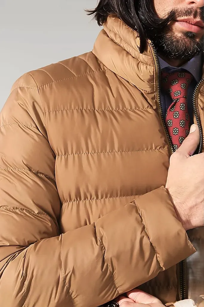 WSS Camel Short Men Down Jacket  - Singen