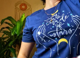 You are Made of Stars graphic tee | Cosmic