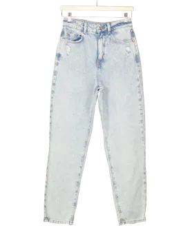 ZARA Blue High Waist Mom Jeans UK 6